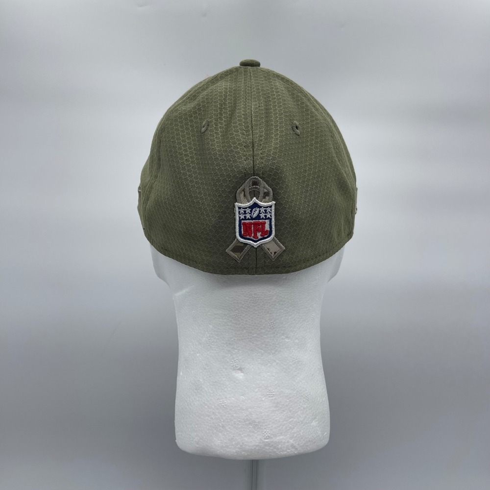 New Era 39THIRTY Dallas Cowboys Mens S/M Olive Salute to Service Cap Stretch Hat - Picture 6 of 9